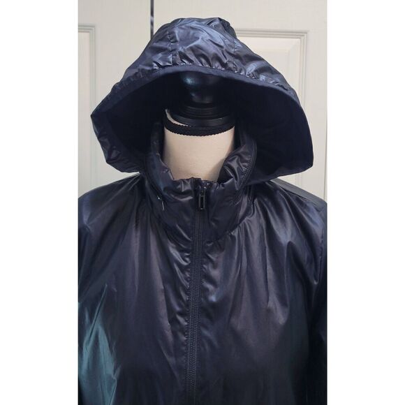 Adidas Linear Windbreaker w/ Zipup Hood Jacket Size XS Black Womens - Picture 4 of 8